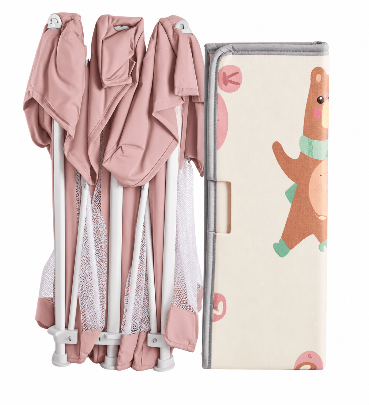 Corral Plegable para Bebé con Alfombra - Jappi Play Team