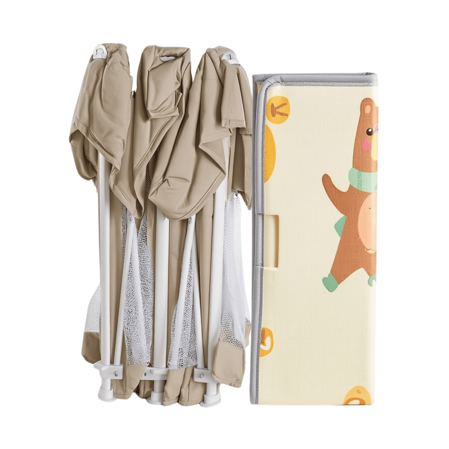 Corral Plegable para Bebé con Alfombra - Jappi Play Team