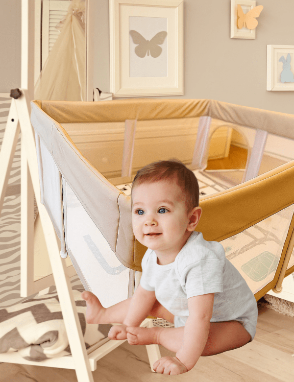 Corral Plegable para Bebé con Alfombra - Jappi Play Team